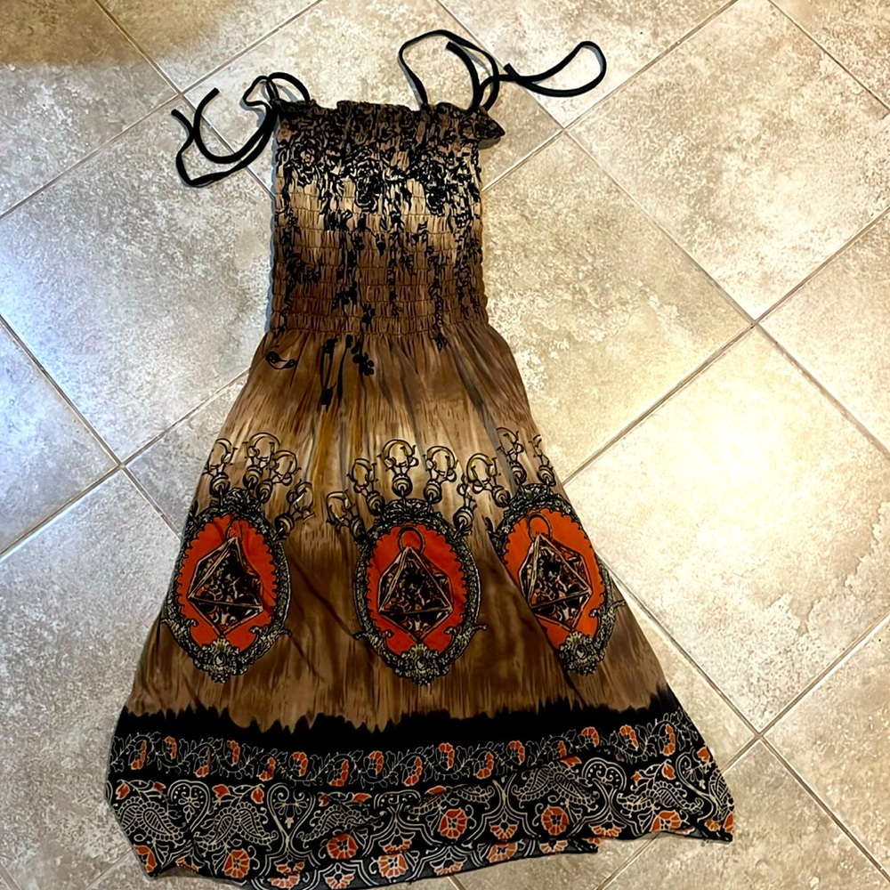 vintage brown dress